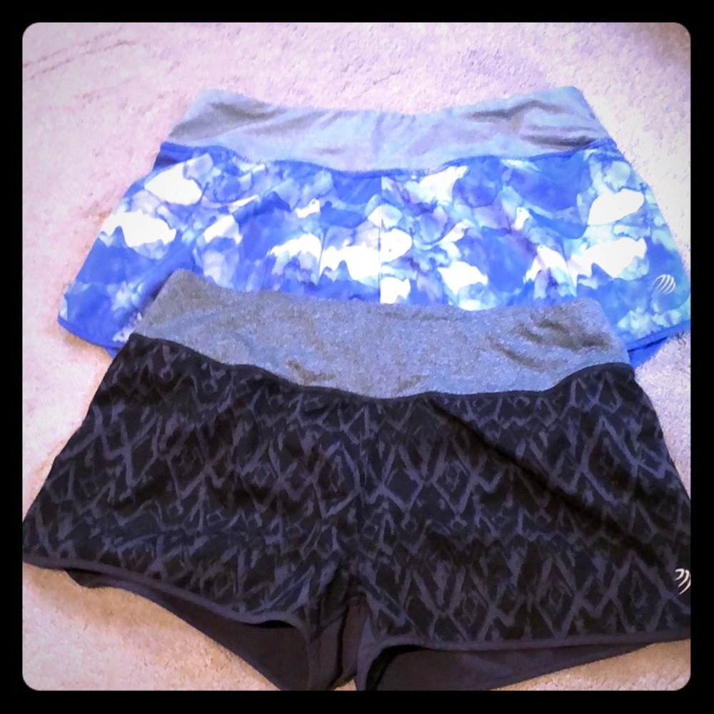 2 pairs MPG running shorts size S